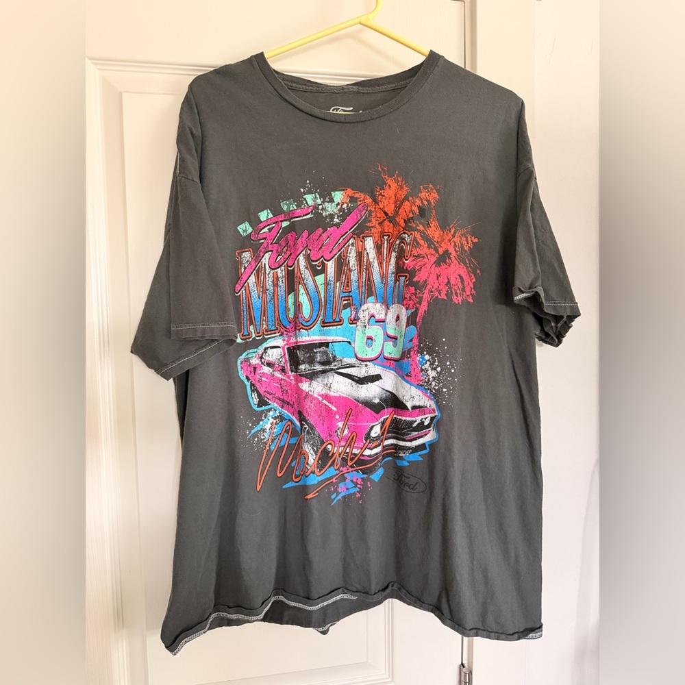 Ford Mustang '69 Graphic Tee - Charcoal